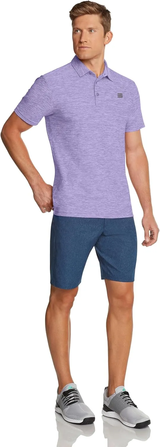Three Sixty Six Golf Shirts for Men - Dry Fit Short-Sleeve Polo, Athletic Casual Collared T-Shirt