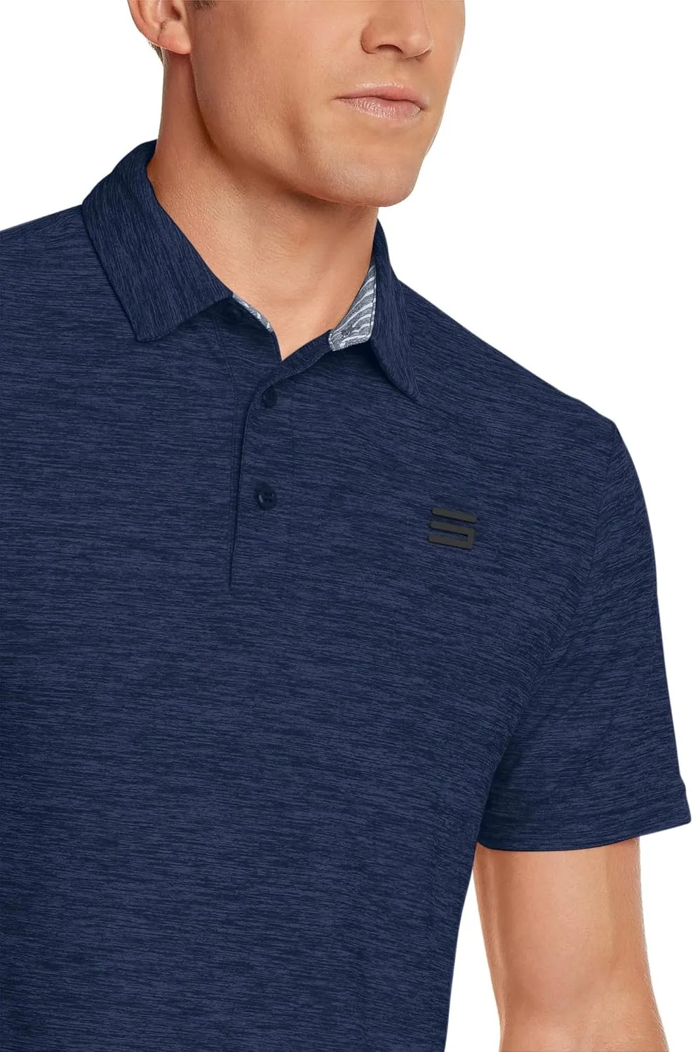 Three Sixty Six Golf Shirts for Men - Dry Fit Short-Sleeve Polo, Athletic Casual Collared T-Shirt