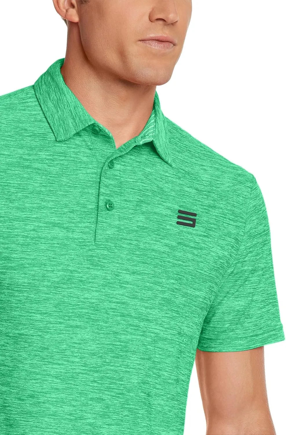 Three Sixty Six Golf Shirts for Men - Dry Fit Short-Sleeve Polo, Athletic Casual Collared T-Shirt