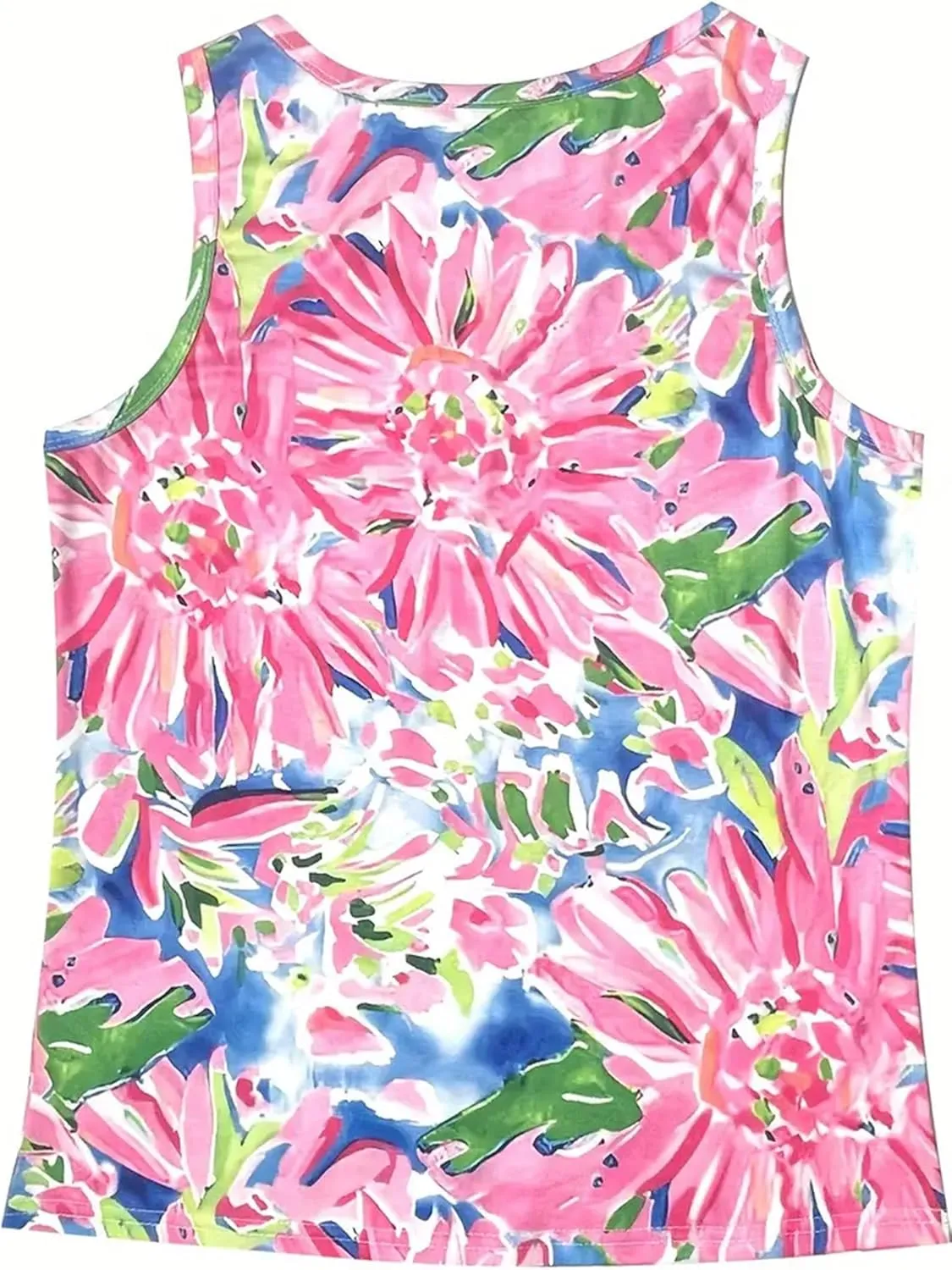 V Neck Tank Tops for Women Summer Casual Button Down Sleeveless T Shirts Casual Loose Tops Clothes Outfits