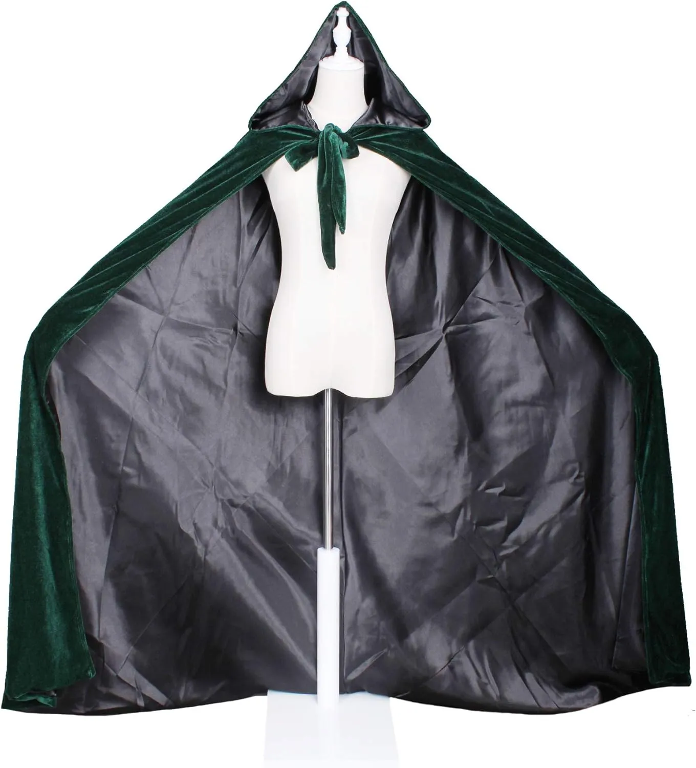 Velvet Renaissance Medieval Cloak Cape Lined with Satin