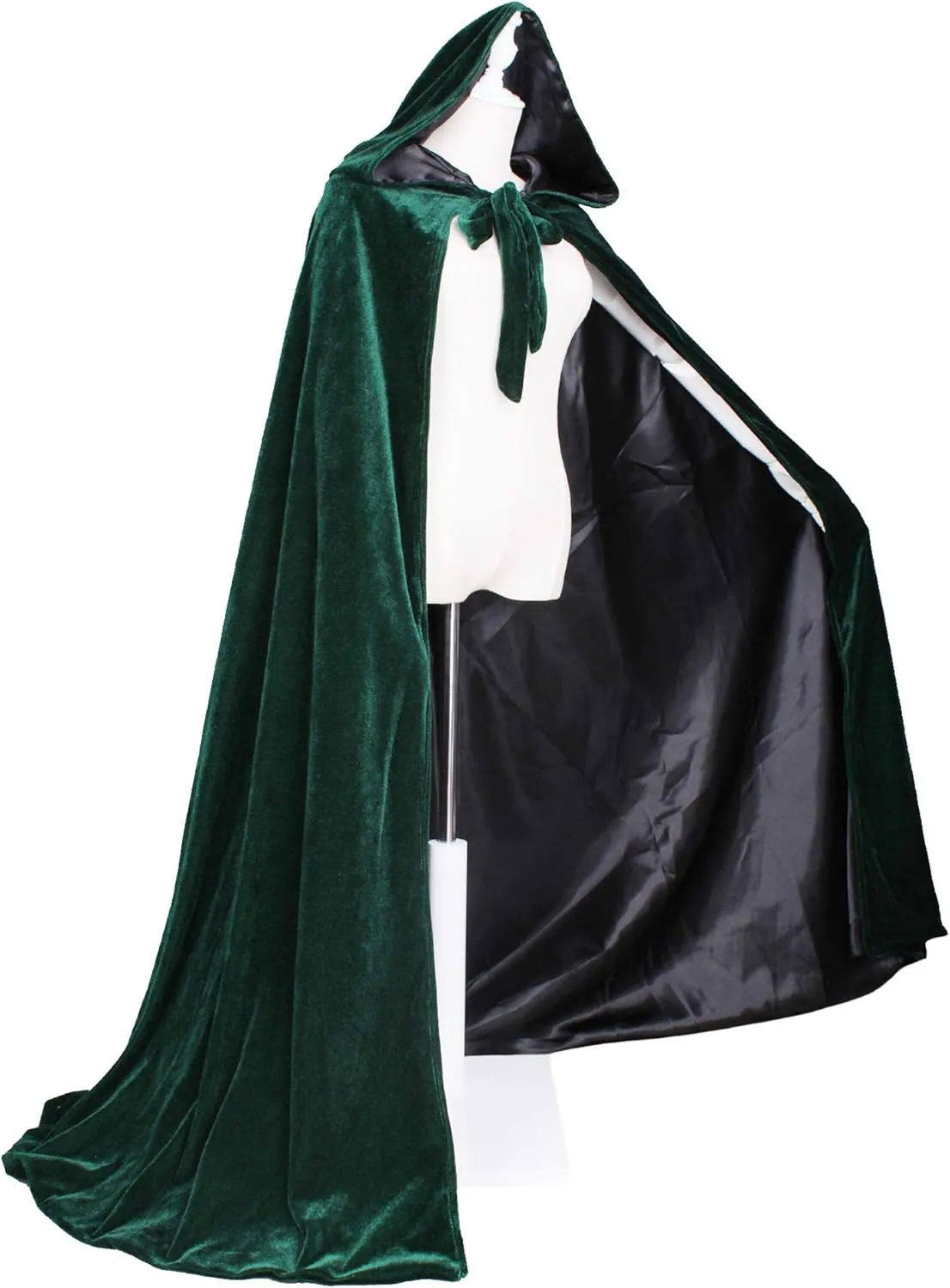 Velvet Renaissance Medieval Cloak Cape Lined with Satin