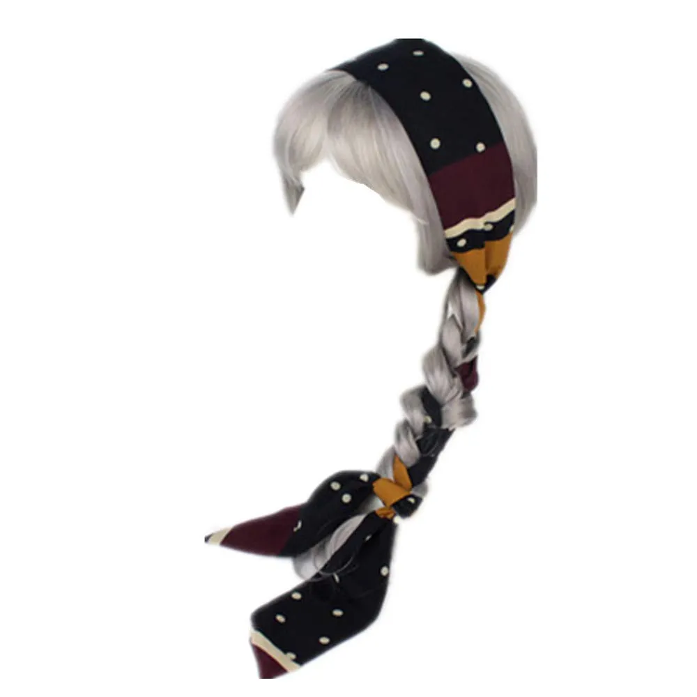 Women Boho Vintage Long Ribbon Neck Scarf Hair Bands Ponytail Holder for Girls (C)