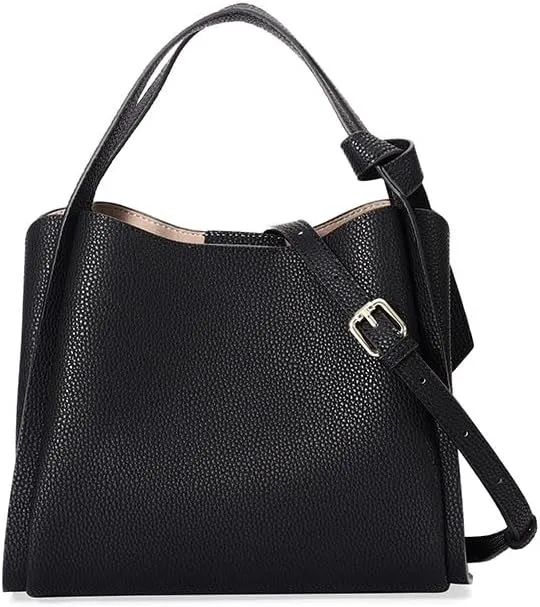 Women Genuine Leather Bucket Bag Vegetable Basket Bag Shoulder Handbag Cowhide Crossbody Purse Adjustable Straps