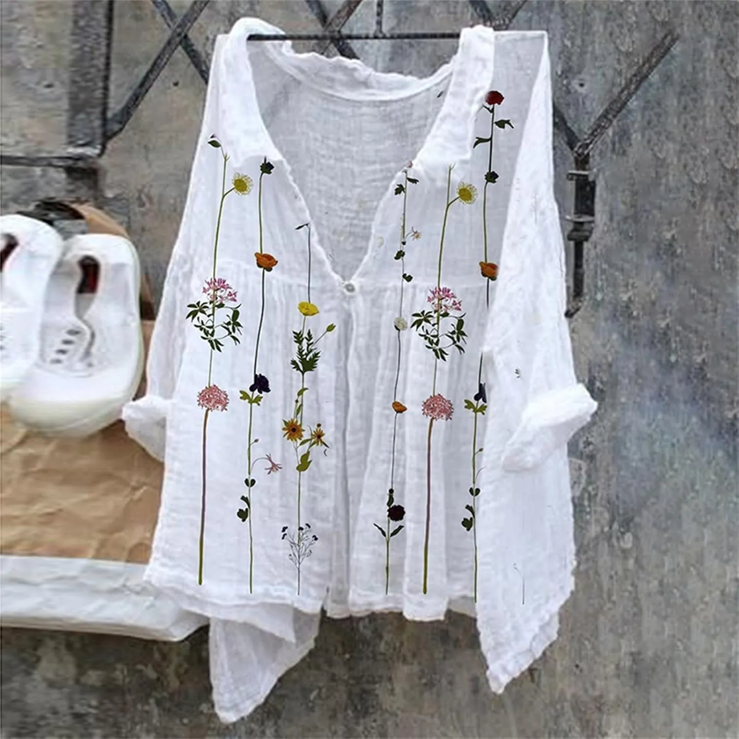 Women Sleeveless Linen Shirts Summer Casual Crewneck Tank Top Loose Solid Dressy 2025 Blouse Tunic
