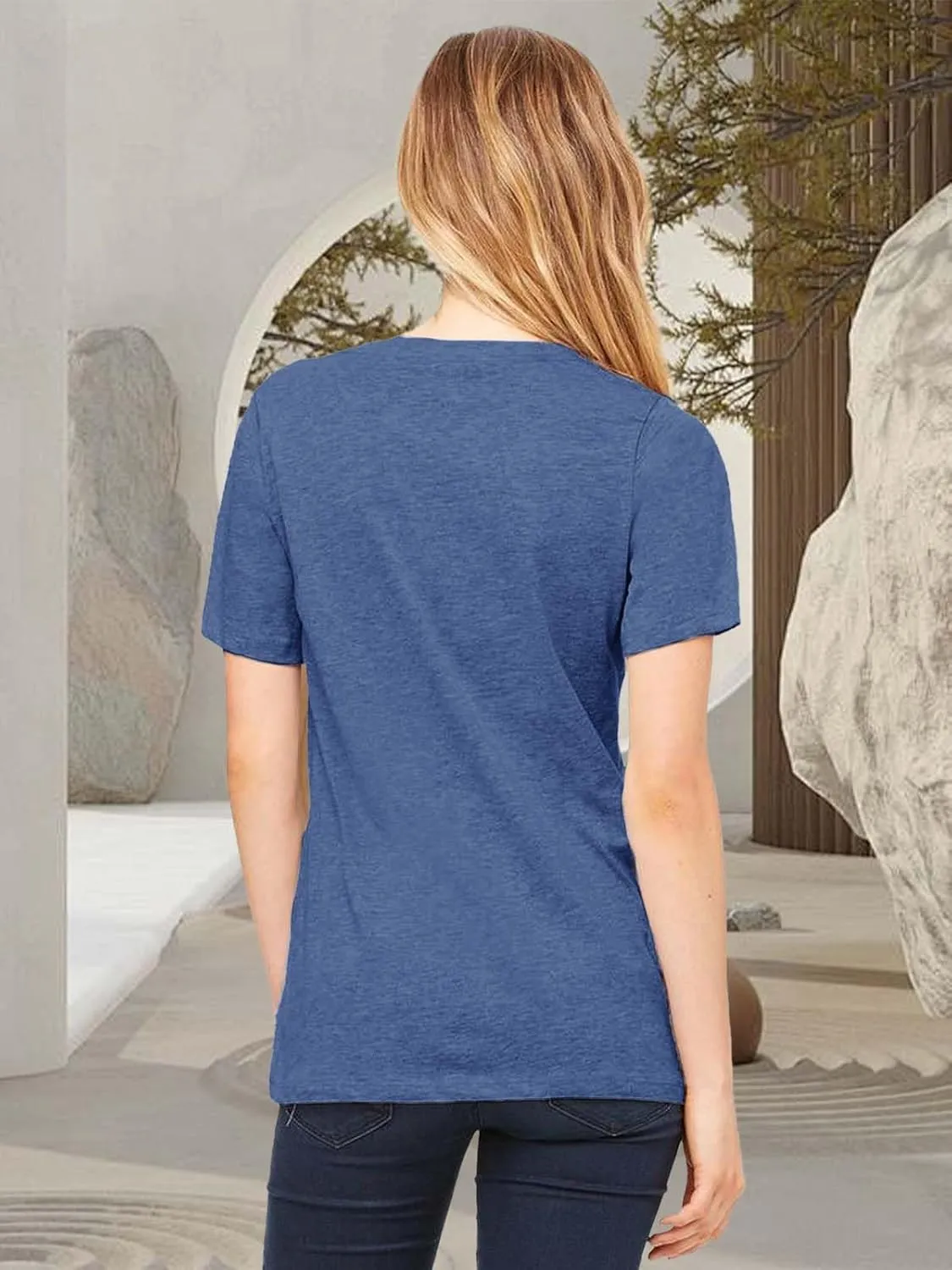 Women Vintage T Shirt Funny Summer Short Sleeve Tops Print Graphic Tees
