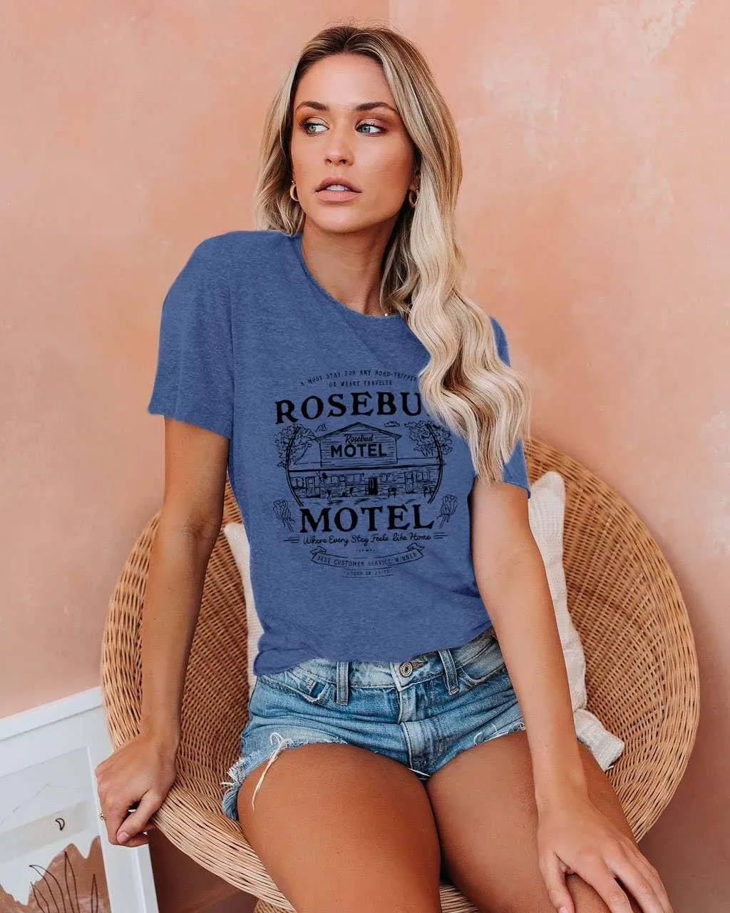 Women Vintage T Shirt Funny Summer Short Sleeve Tops Print Graphic Tees