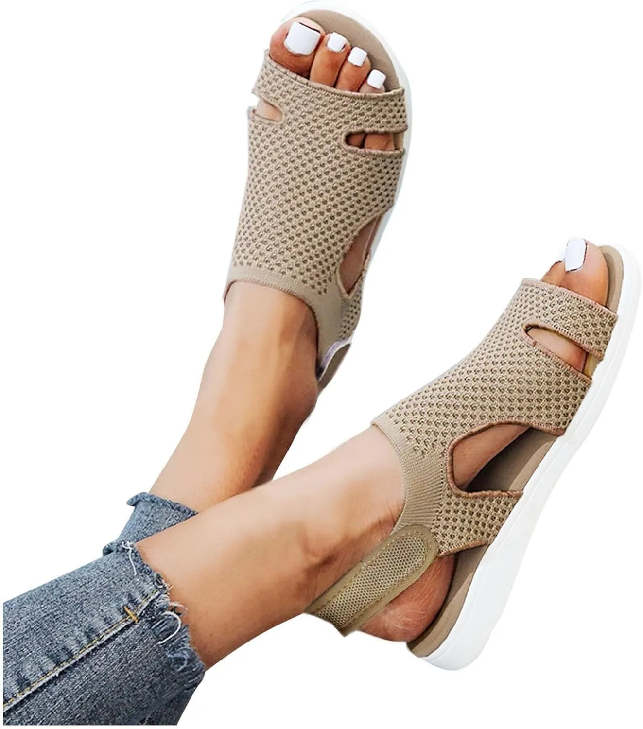 Womens Adjustable Sport Sandals Quick Dry Water Friendly Arch Support Casual Summer Beach Hiking Walking Outdoor Wedding Shoes Orthopedic Shoes for Women