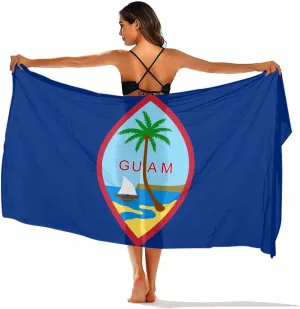 Women's Beach Wrap Bikini Cover Up Sheer Chiffon Long Sarongs Cute Swimwear