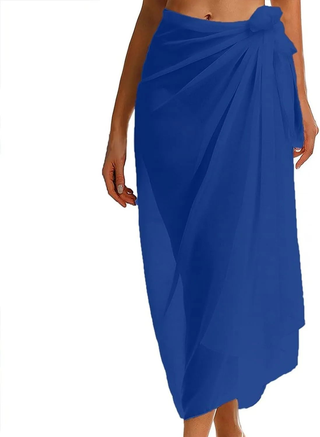 Women's Beach Wrap Bikini Cover Up Sheer Chiffon Long Sarongs Cute Swimwear