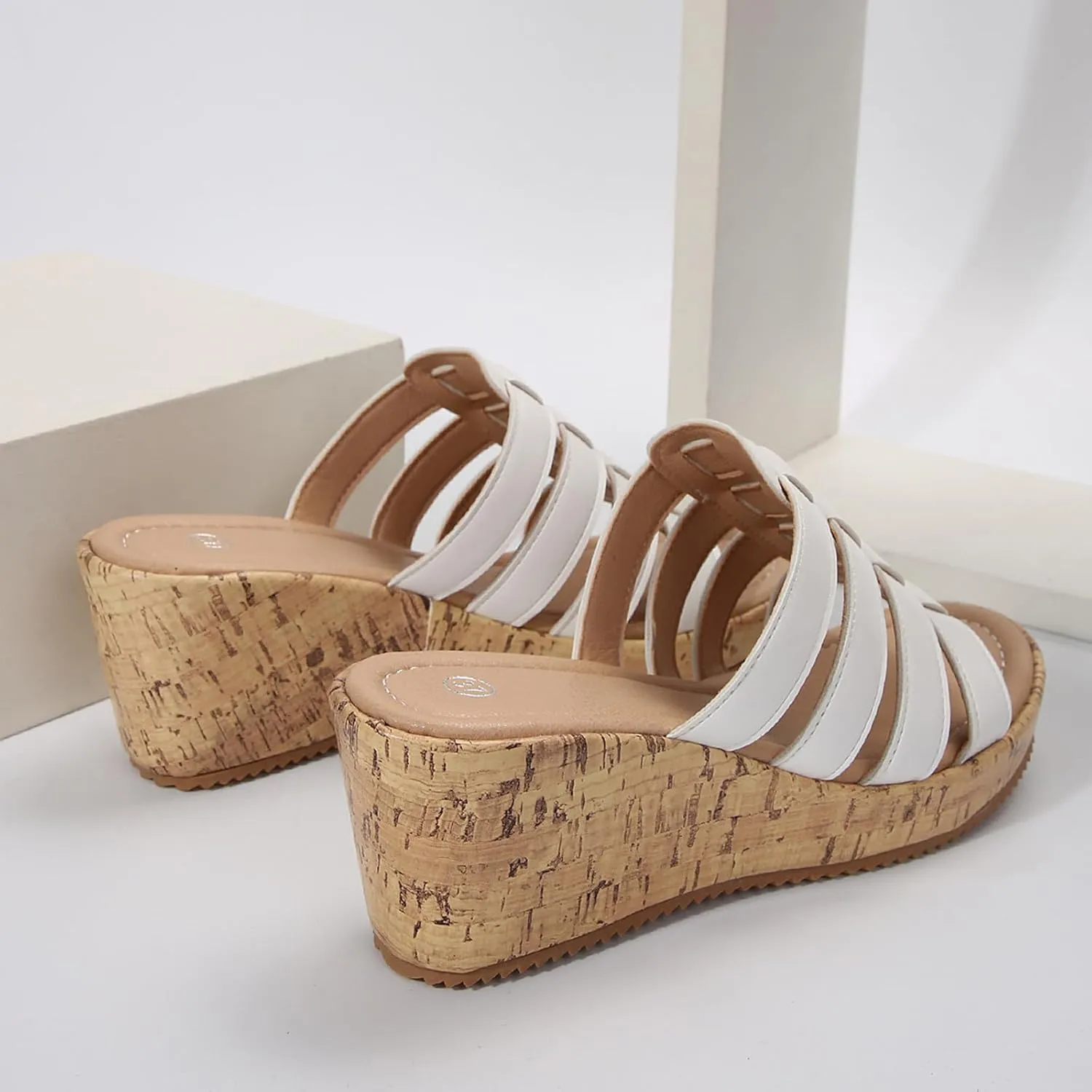 Women's Breathable Platform Sandals Breathable Open Toe Slingback Shoes Orthopedic Sandals with Arch Support