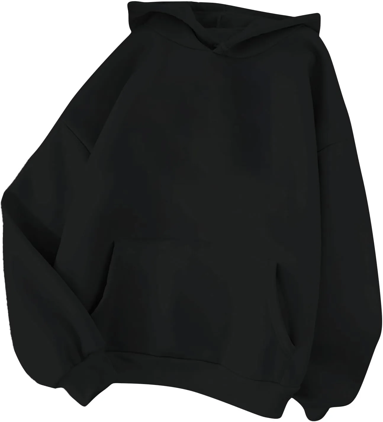 Womens Cute Hoodies Casual Plus Size Pullover Solid Color Basics Clothing Fashion Preppy Clothes Fall Outfits