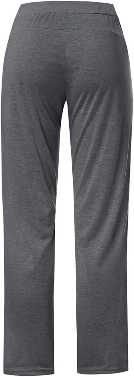 Womens Drawstring Sweatpants Casual High Waist Jogger Pants Comfortable Lounge Trousers Running Workout Jogging