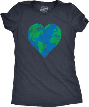 Womens Earth Day T Shirt Funny Awesome Environmental Nature Recycling Tee for Ladies