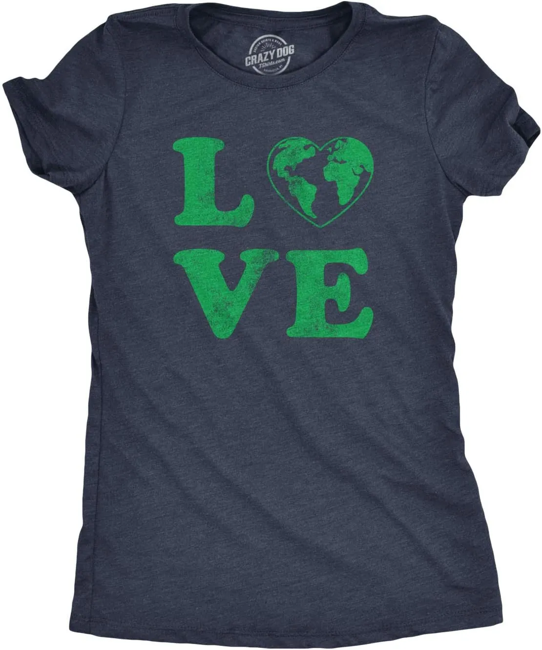 Womens Earth Day T Shirt Funny Awesome Environmental Nature Recycling Tee for Ladies