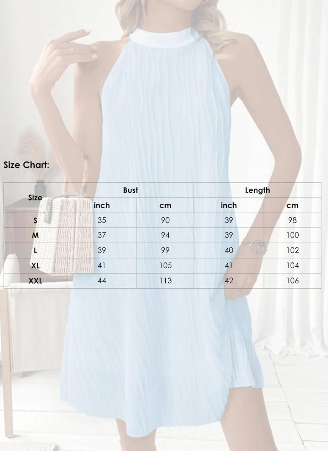 Womens Halter Dresses 2025 Summer Casual Sleeveless Textured Shift Dress Classy Light Blue Boho Wedding Guest Mini Dress