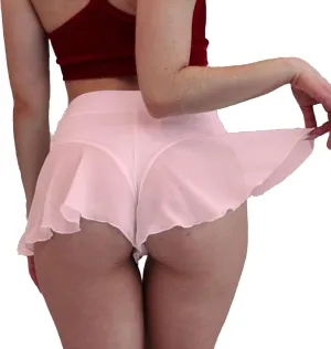 Women's High Waist Workout Gym Shorts Sexy Club Hot Pants Yoga Booty Shorts Dance Skirts