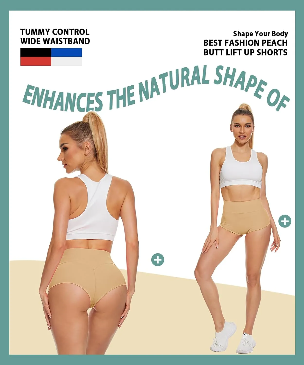 Women's High Waist Yoga Booty Shorts Workout Spandex Dance Hot Pants Butt Lifting Leggings Rave Outfits