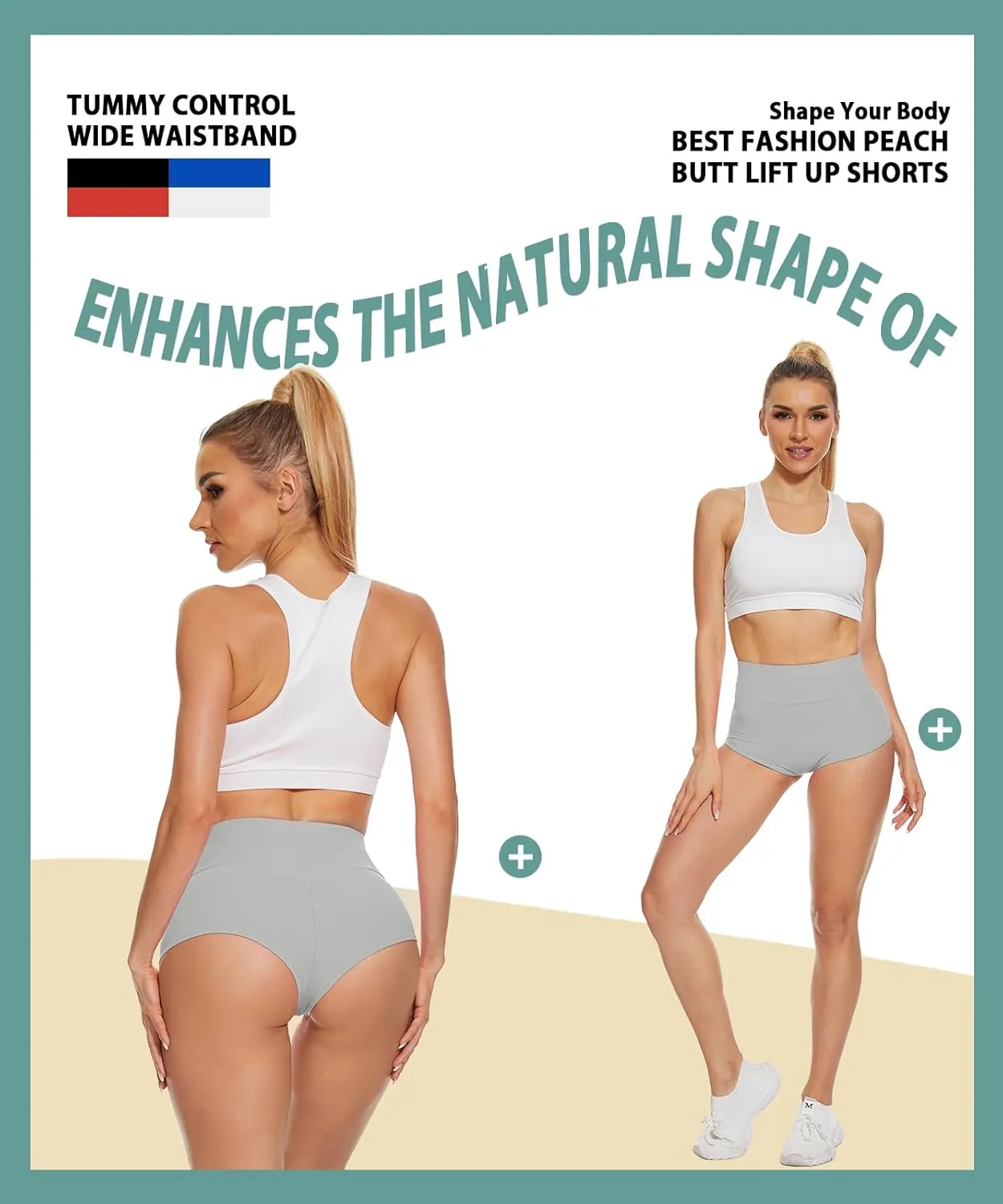 Women's High Waist Yoga Booty Shorts Workout Spandex Dance Hot Pants Butt Lifting Leggings Rave Outfits