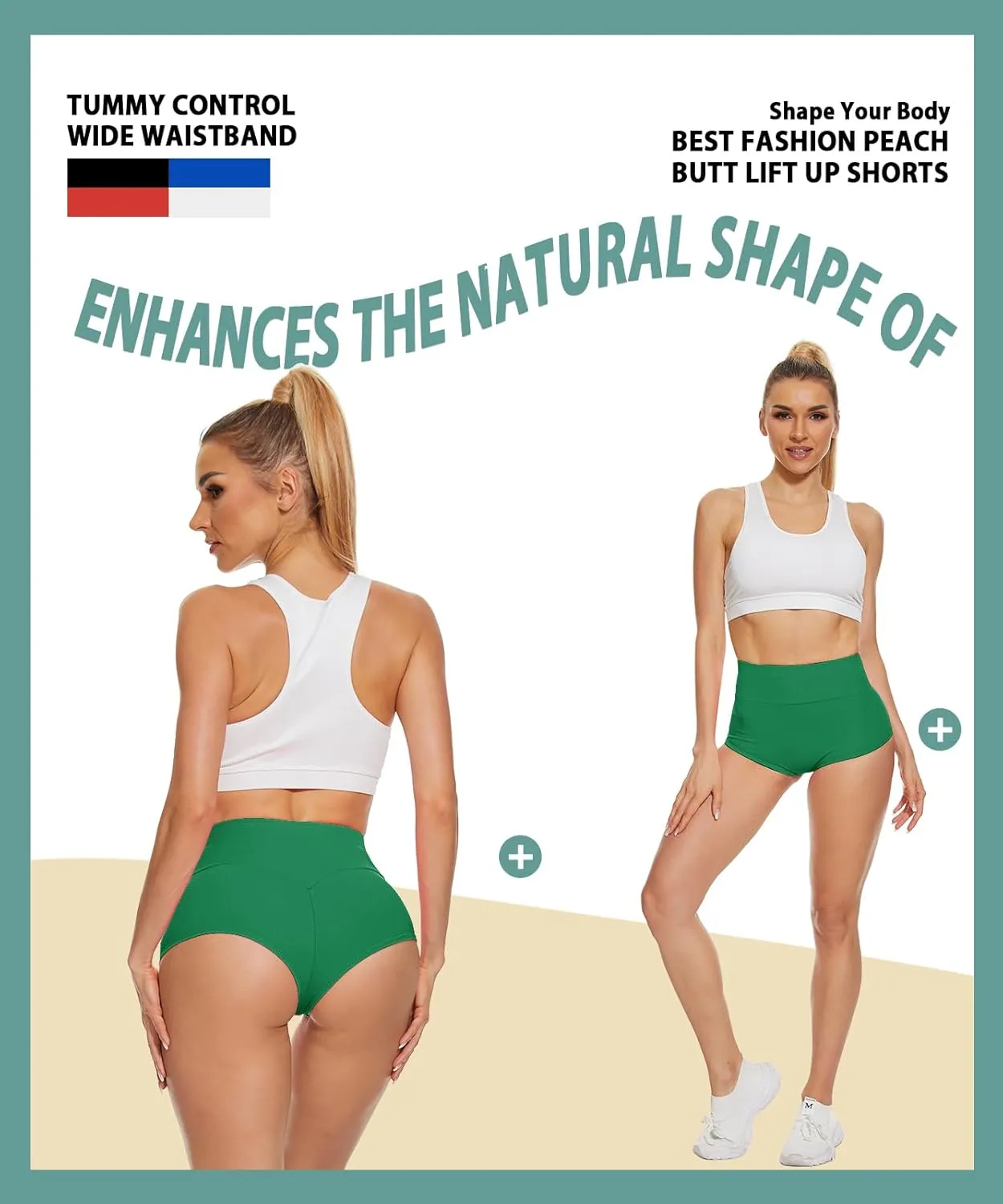 Women's High Waist Yoga Booty Shorts Workout Spandex Dance Hot Pants Butt Lifting Leggings Rave Outfits