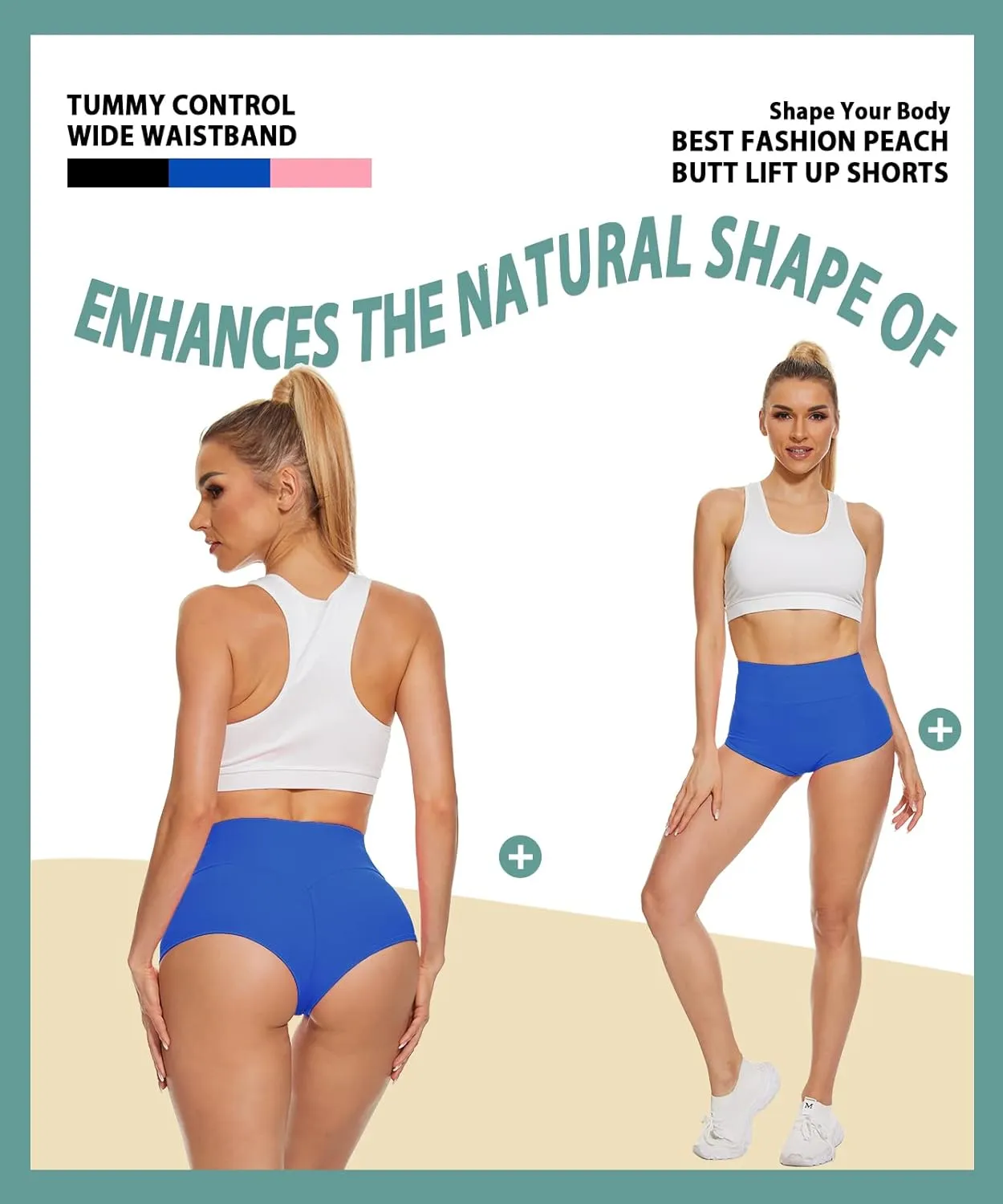 Women's High Waist Yoga Booty Shorts Workout Spandex Dance Hot Pants Butt Lifting Leggings Rave Outfits