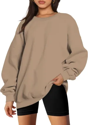Women's Oversized Sweatshirt Crewneck Long Sleeve Loose Pullover Tops Casual Fall Clothes Fashion Outfits 2024
