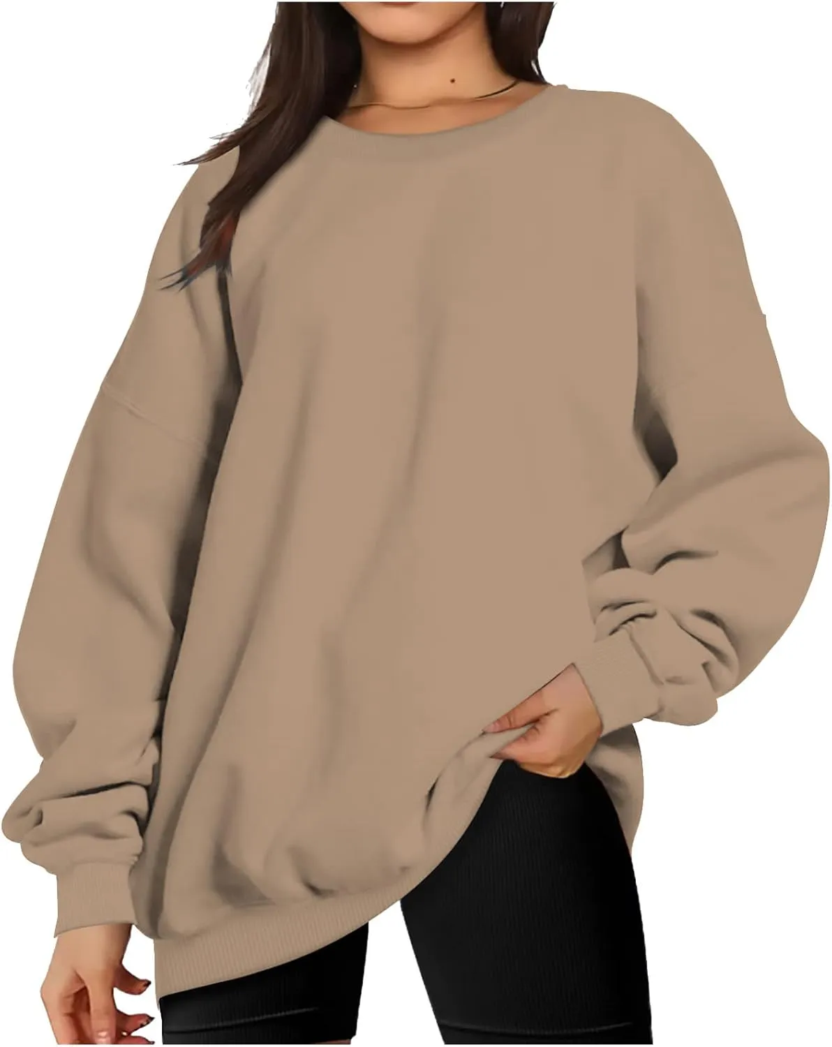 Women's Oversized Sweatshirt Crewneck Long Sleeve Loose Pullover Tops Casual Fall Clothes Fashion Outfits 2024