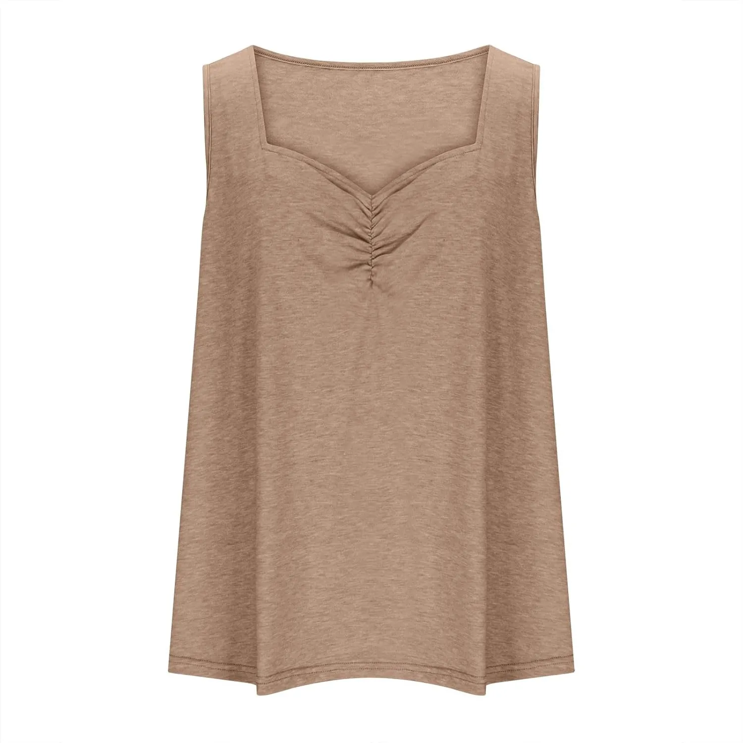 Womens Plus Size Henley Tank Tops Solid Color Summer Sleeveless T-Shirts Tops Casual Button Down Tunics Shirts Tees