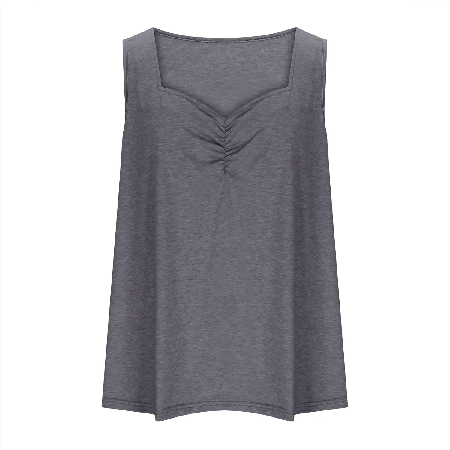 Womens Plus Size Henley Tank Tops Solid Color Summer Sleeveless T-Shirts Tops Casual Button Down Tunics Shirts Tees