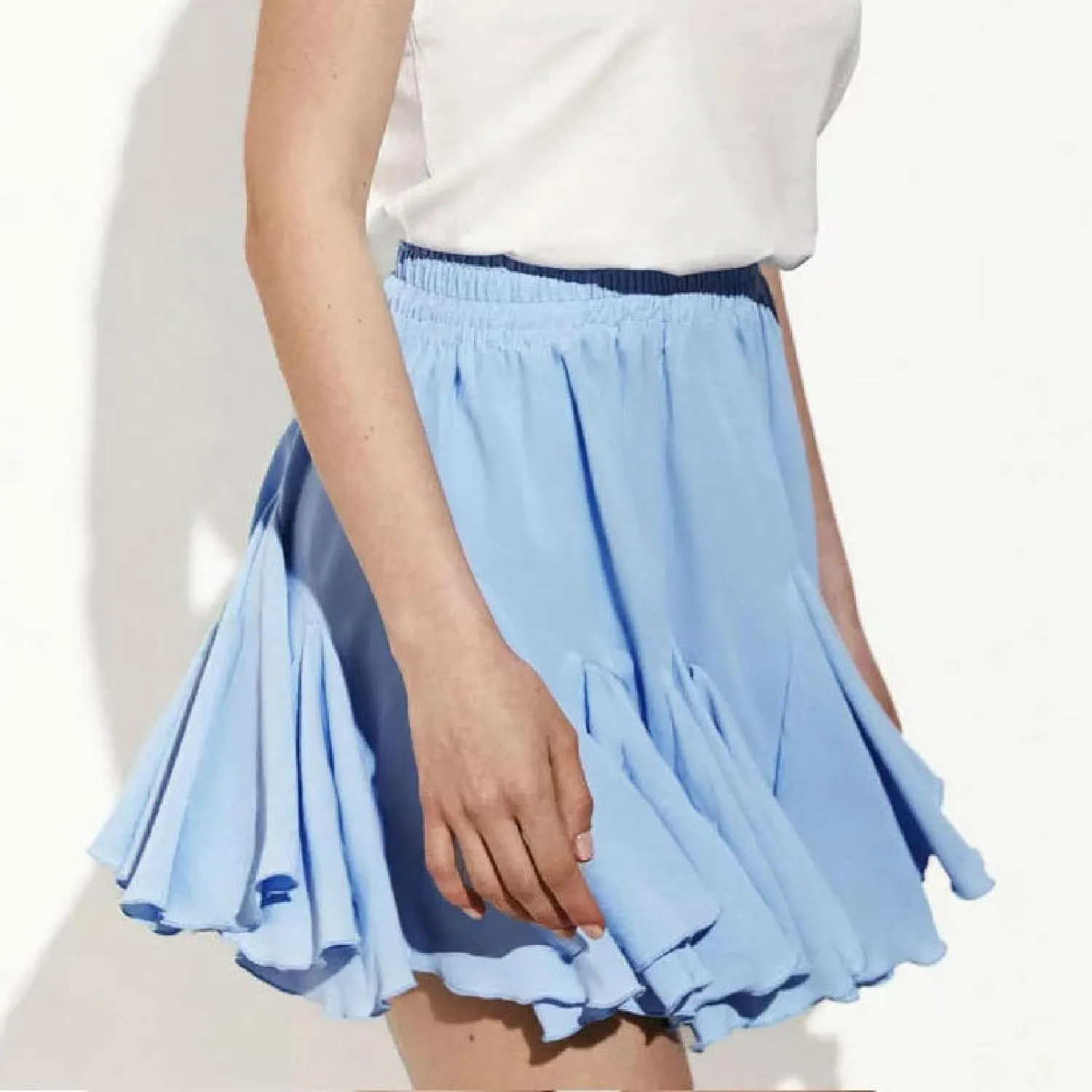 Womens Ruched High Cut Cheerleader Cosplay Basic Mini Little Skirt for Women Skorts 2025