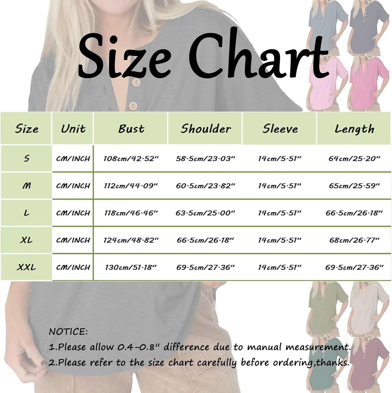 Womens Short Sleeve Henley Shirts Summer Dressy Casual Flowy Tops Loose Fit Basic Trendy Fashion Blouses 2025