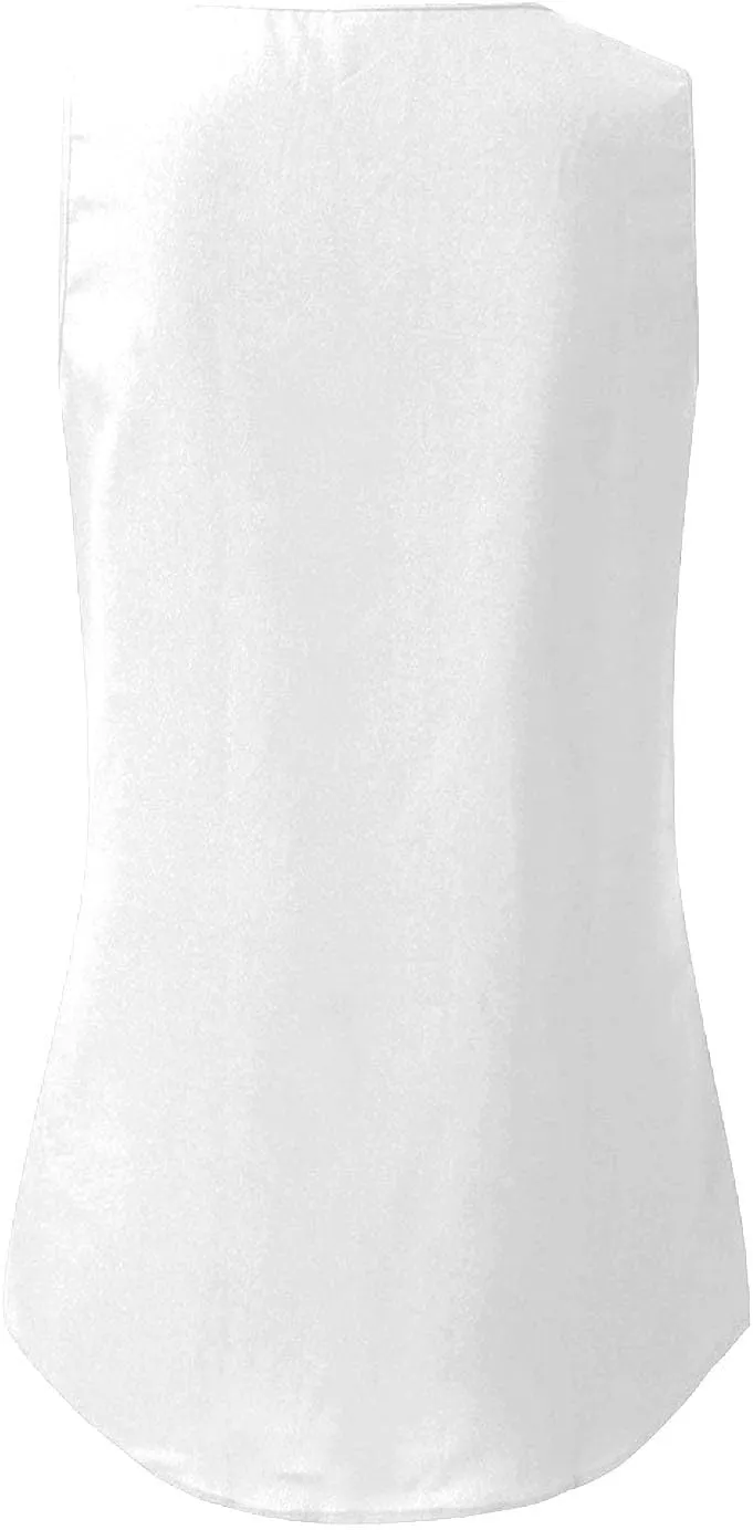 Women's Summer Sleeveless Tank Tops Zipper V Neck Dressy Casual Blouses Loose Business Polo Shirts