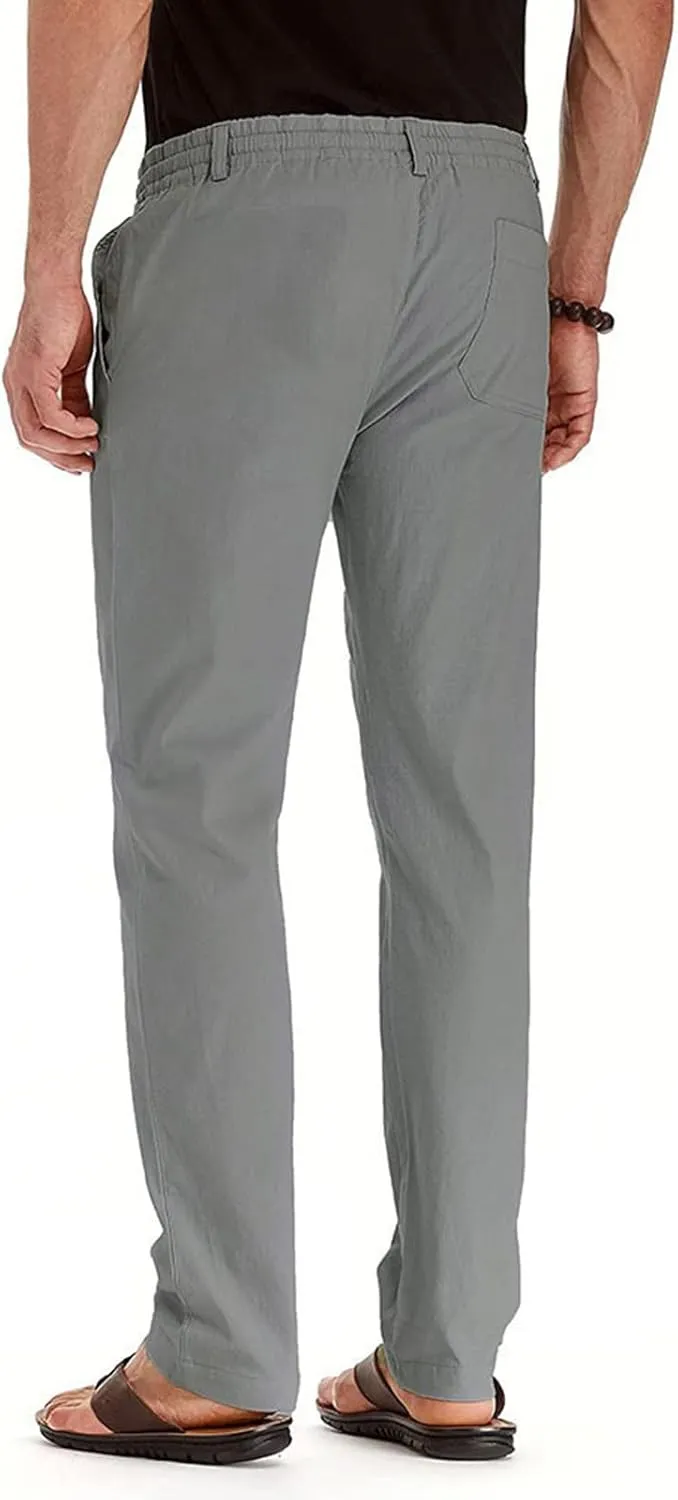 XUETON Mens Business Casual Work Office Work Suit Pants Slim Fit Formal Dress Pants Stretch Flat-Front Chino Golf Pants