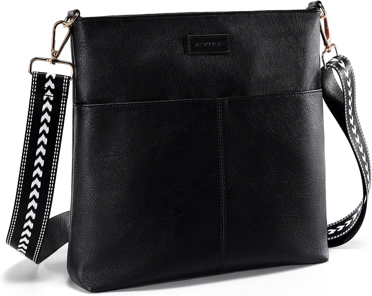 YaKuss Crossbody Bags for Women Casual Crossbody Travel Purses with iPad Pocket Fashionable PU Shoulder Handbags