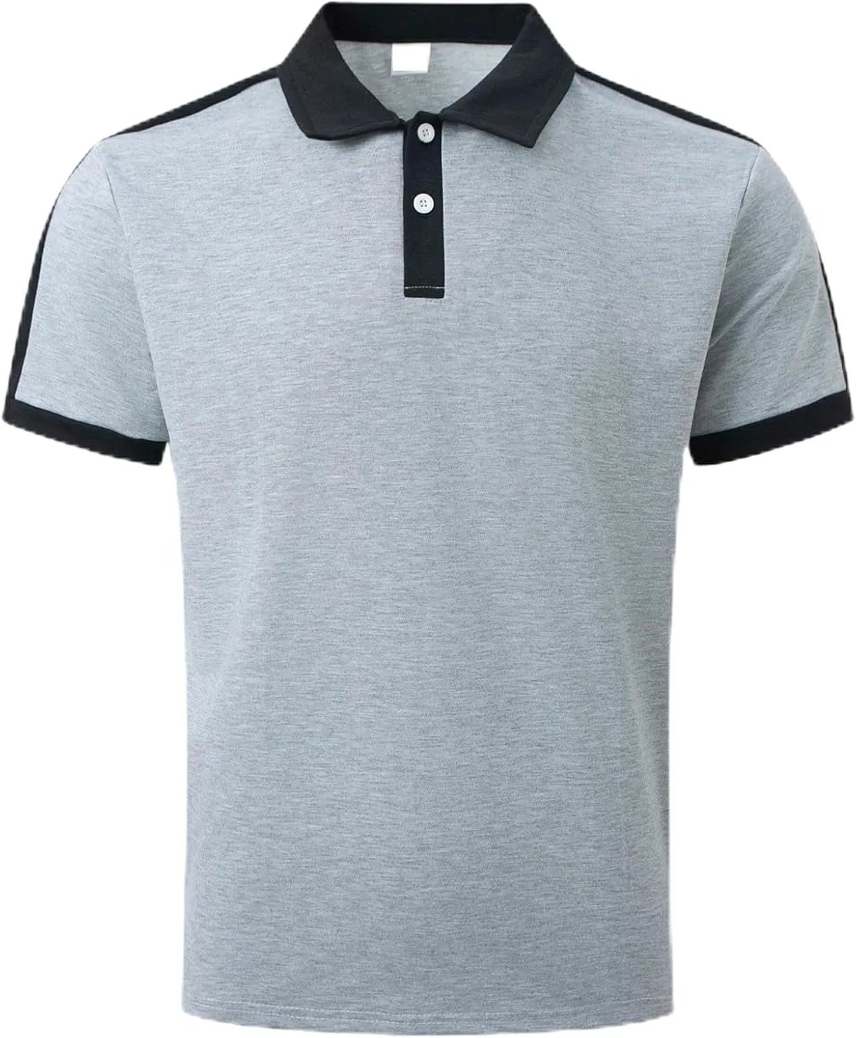 Zeiyignr Mens Polo Shirts Short Sleeve Moisture Wicking Golf Polo Athletic Collared Shirt Tennis T-Shirt Summer Work Tops