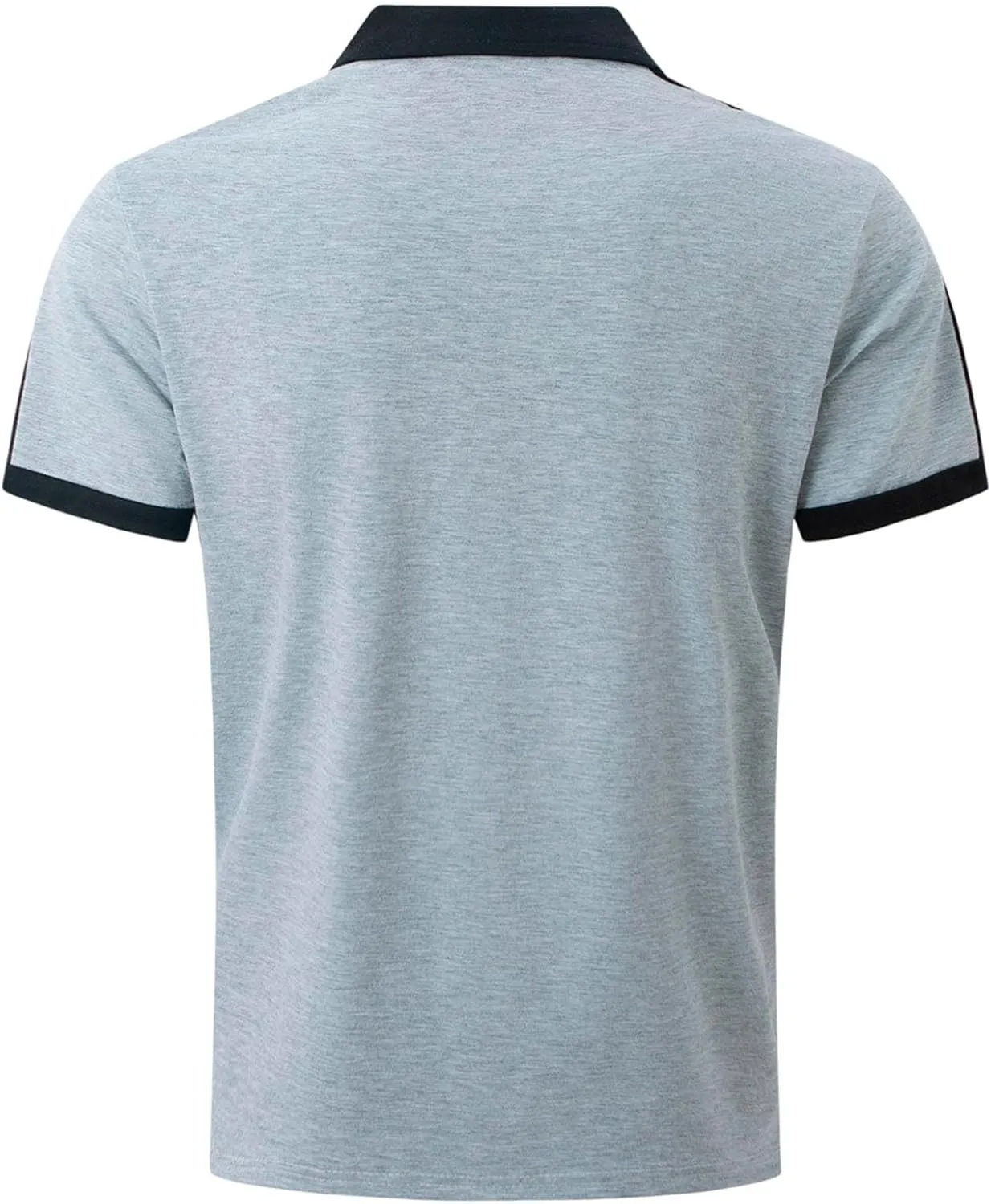 Zeiyignr Mens Polo Shirts Short Sleeve Moisture Wicking Golf Polo Athletic Collared Shirt Tennis T-Shirt Summer Work Tops