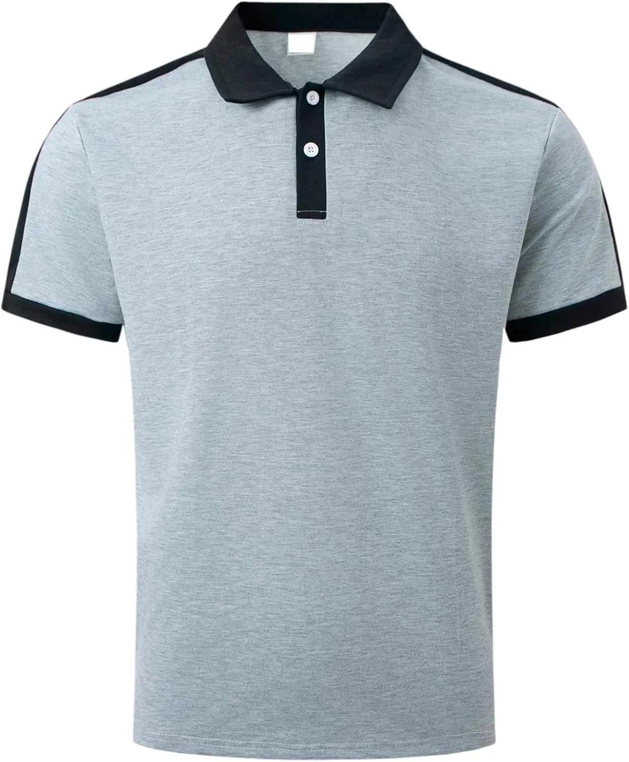 Zeiyignr Mens Polo Shirts Short Sleeve Moisture Wicking Golf Polo Athletic Collared Shirt Tennis T-Shirt Summer Work Tops